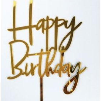 HB Tag - Acrylic 004 (Black/Gold)